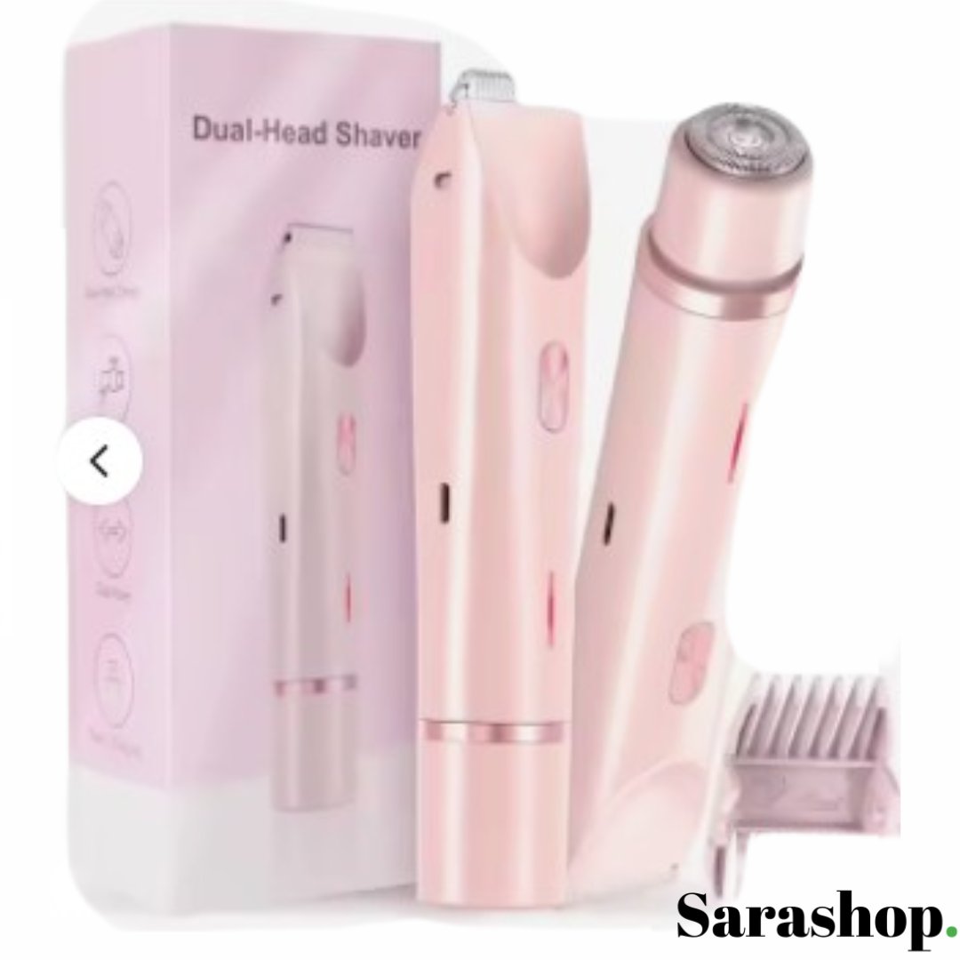 Rasoir électrique rechargeable  2-en-1 – l’accessoire pratique pour une peau nette à tout moment