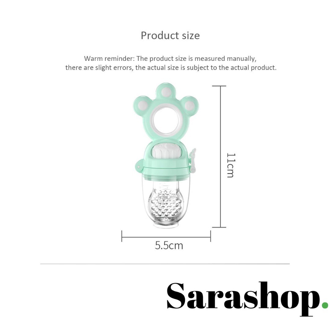 Tétine à poussoir pour aliments