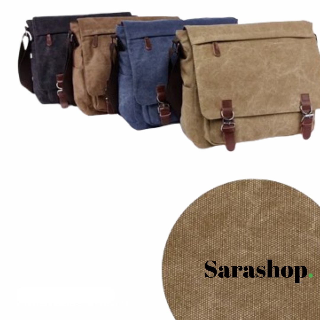 Sac à bandoulière en toile résistante