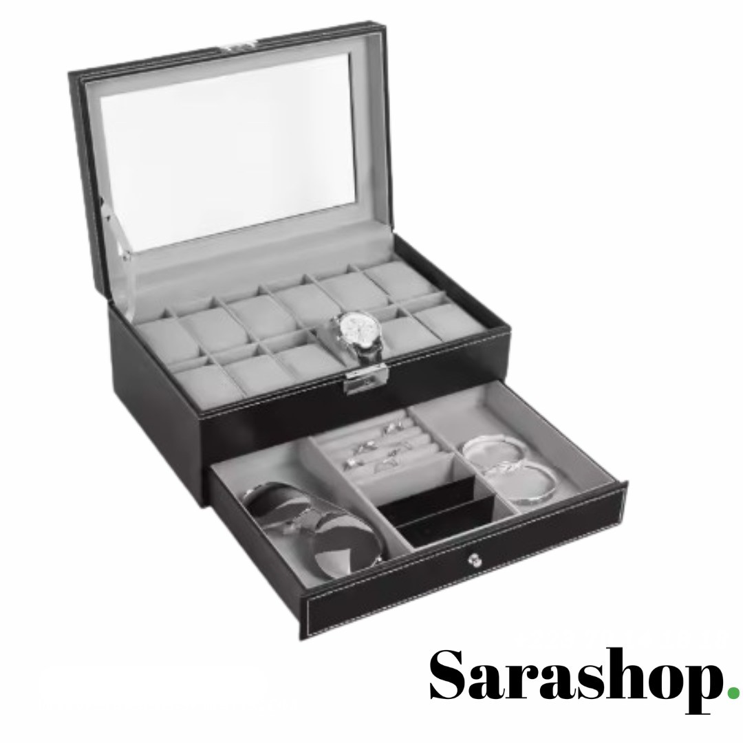 Boîte à Bijoux & Montres avec Tiroir