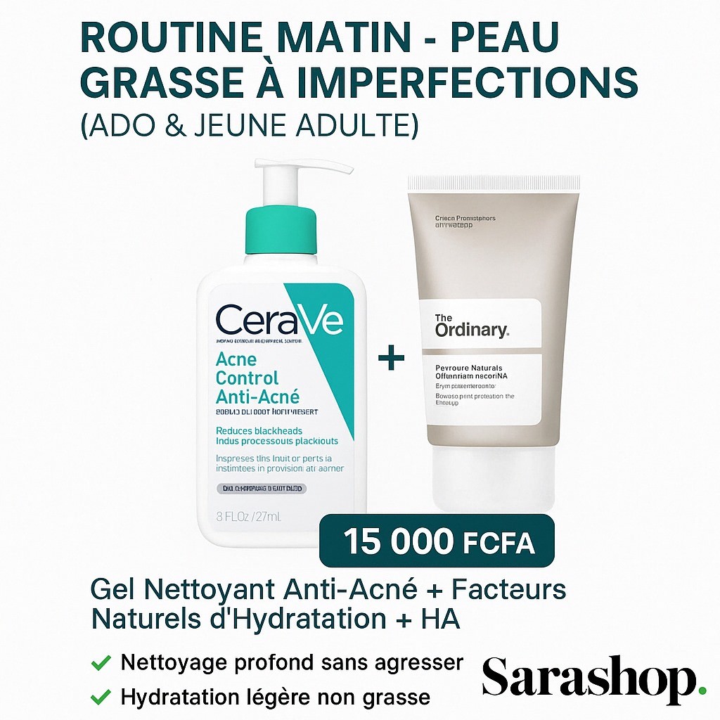 Routine Matin Anti-Imperfections – Peau Grasse