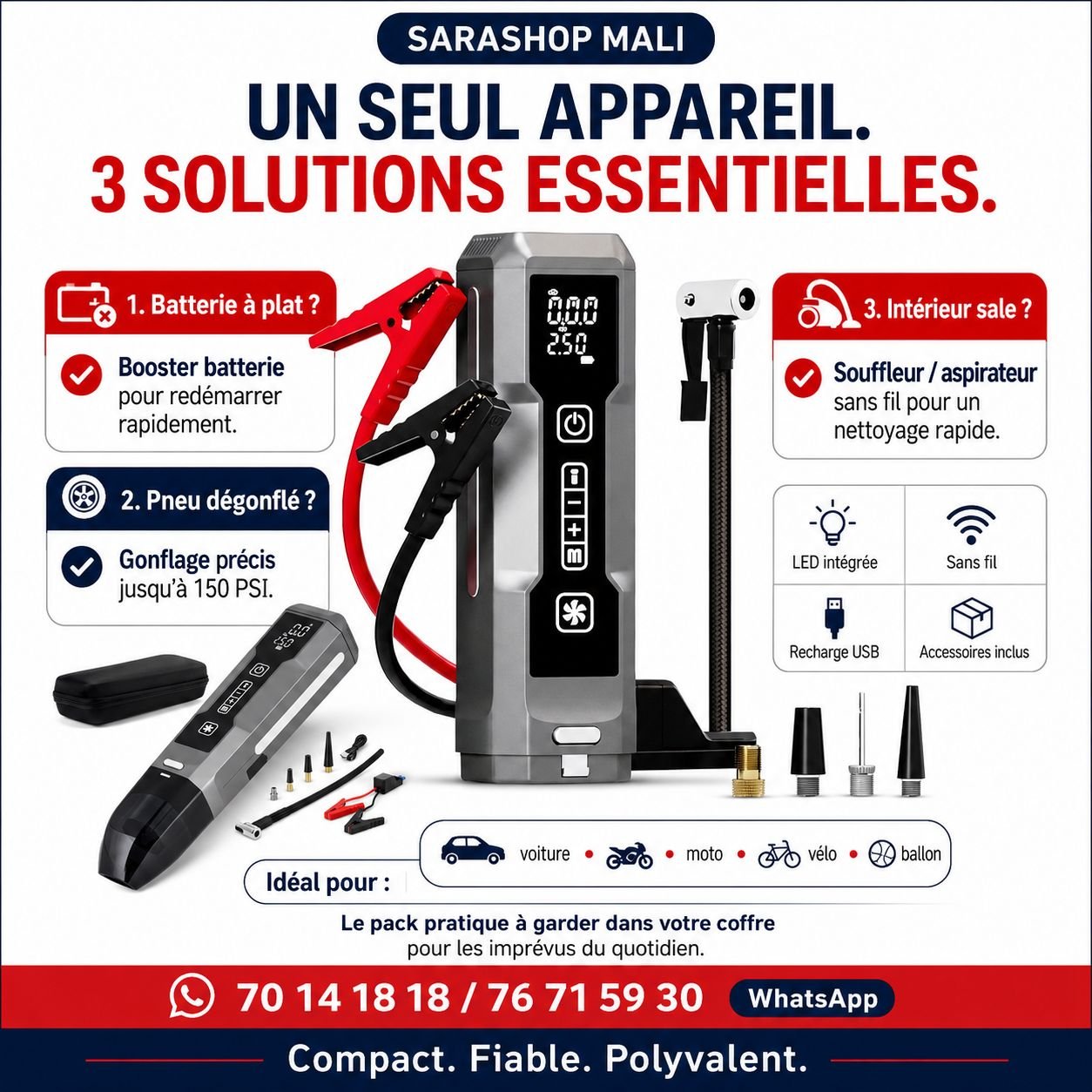 Pack de démarrage de batterie