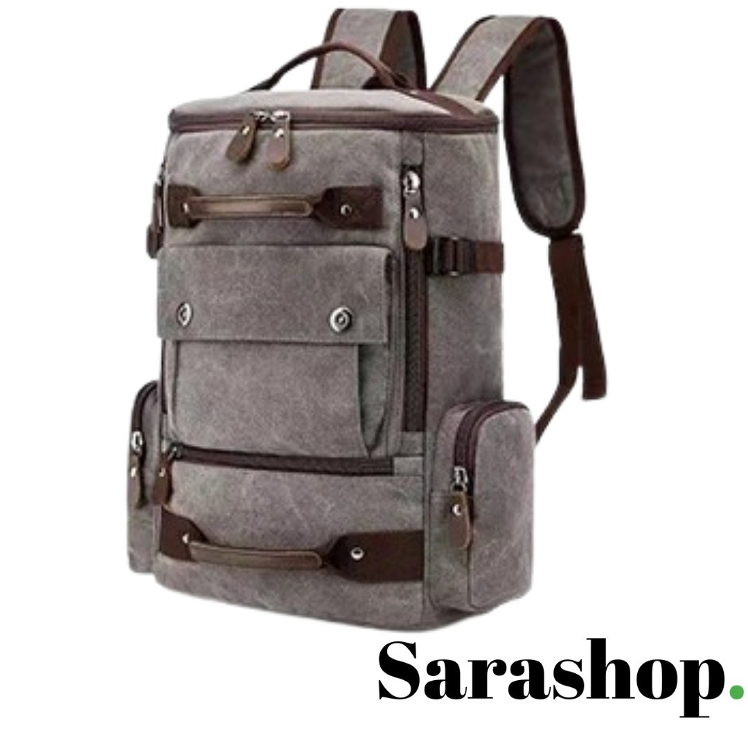 Ensemble 3-en-1 en Toile Résistante – Sac à Dos, Bandoulière & Trousse