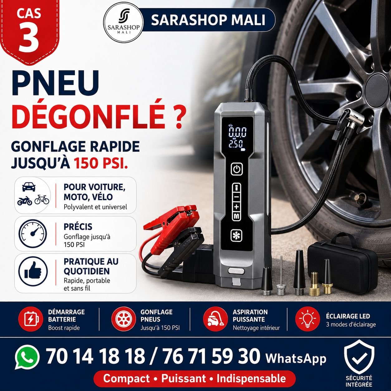 Pack de démarrage de batterie