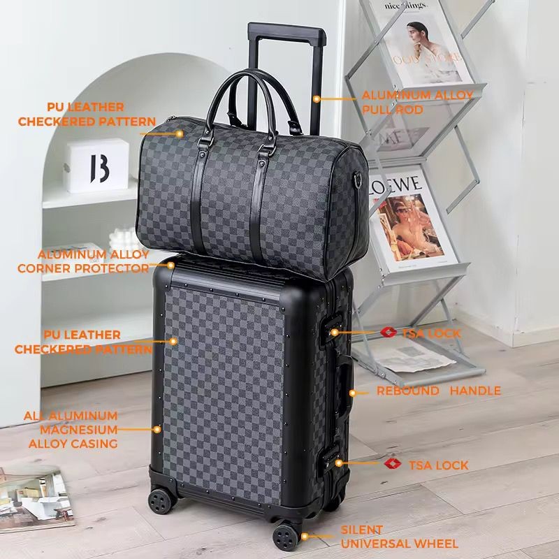 Ensemble valise et sac de voyage
