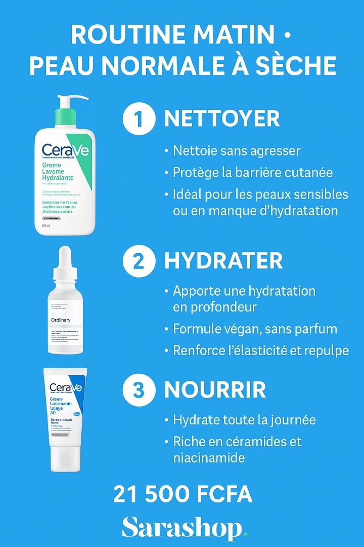 Routine Matin – Peau Normale à Sèche