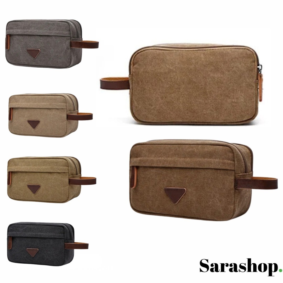 Ensemble 3-en-1 en Toile Résistante – Sac à Dos, Bandoulière & Trousse