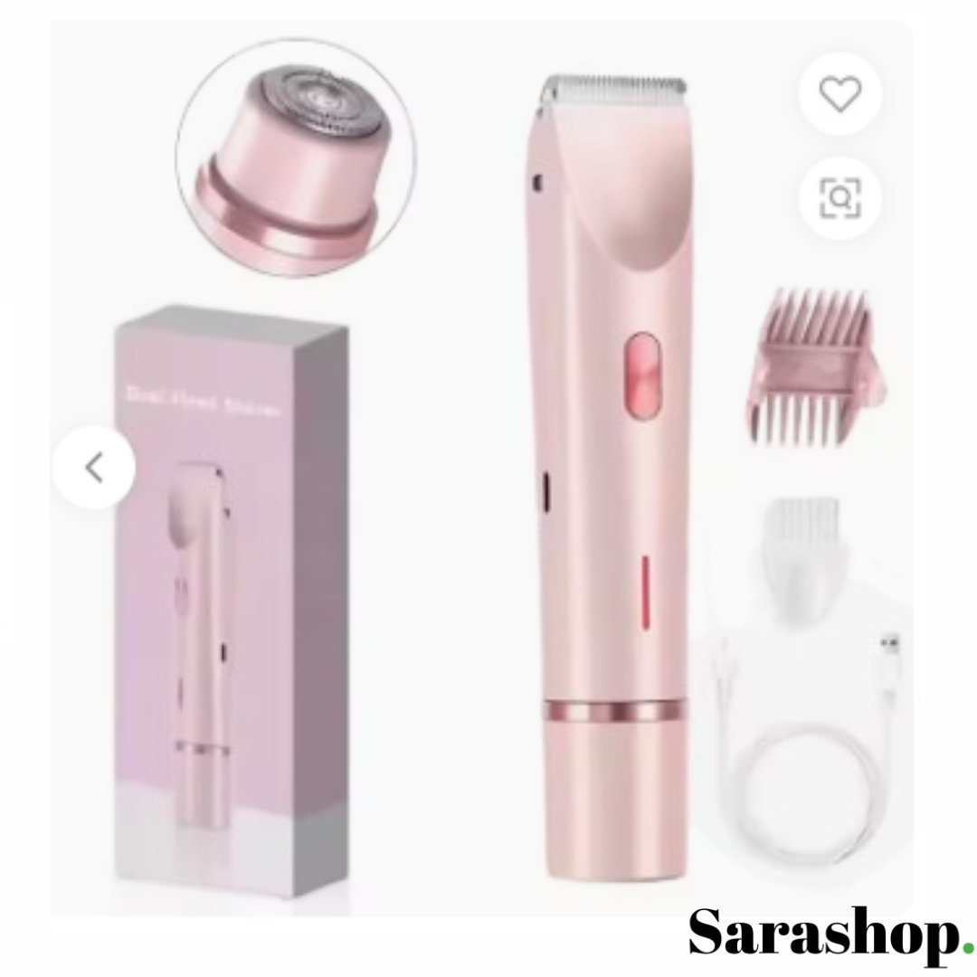 Rasoir électrique rechargeable  2-en-1 – l’accessoire pratique pour une peau nette à tout moment