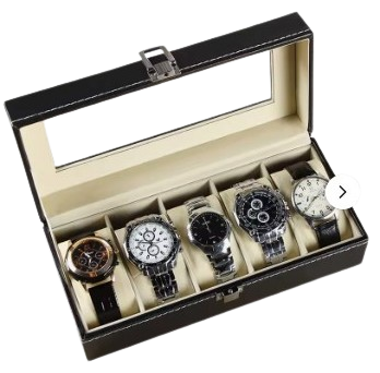 Boîte à Montres 6 Places – le rangement élégant pour protéger et présenter vos montres.