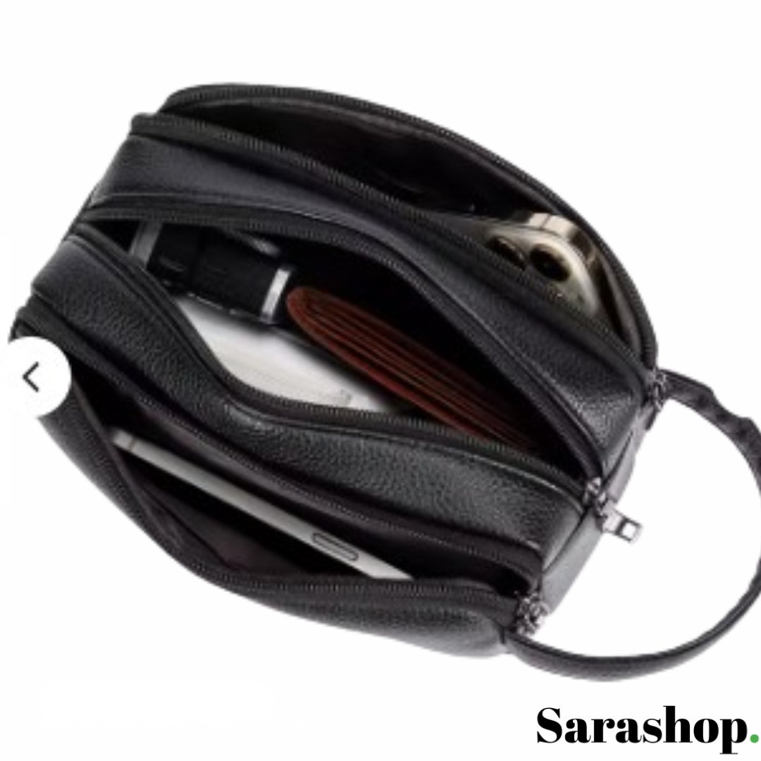 Sacoche Homme Sécurisée avec Empreinte – élégance, rangement et protection au quotidien.