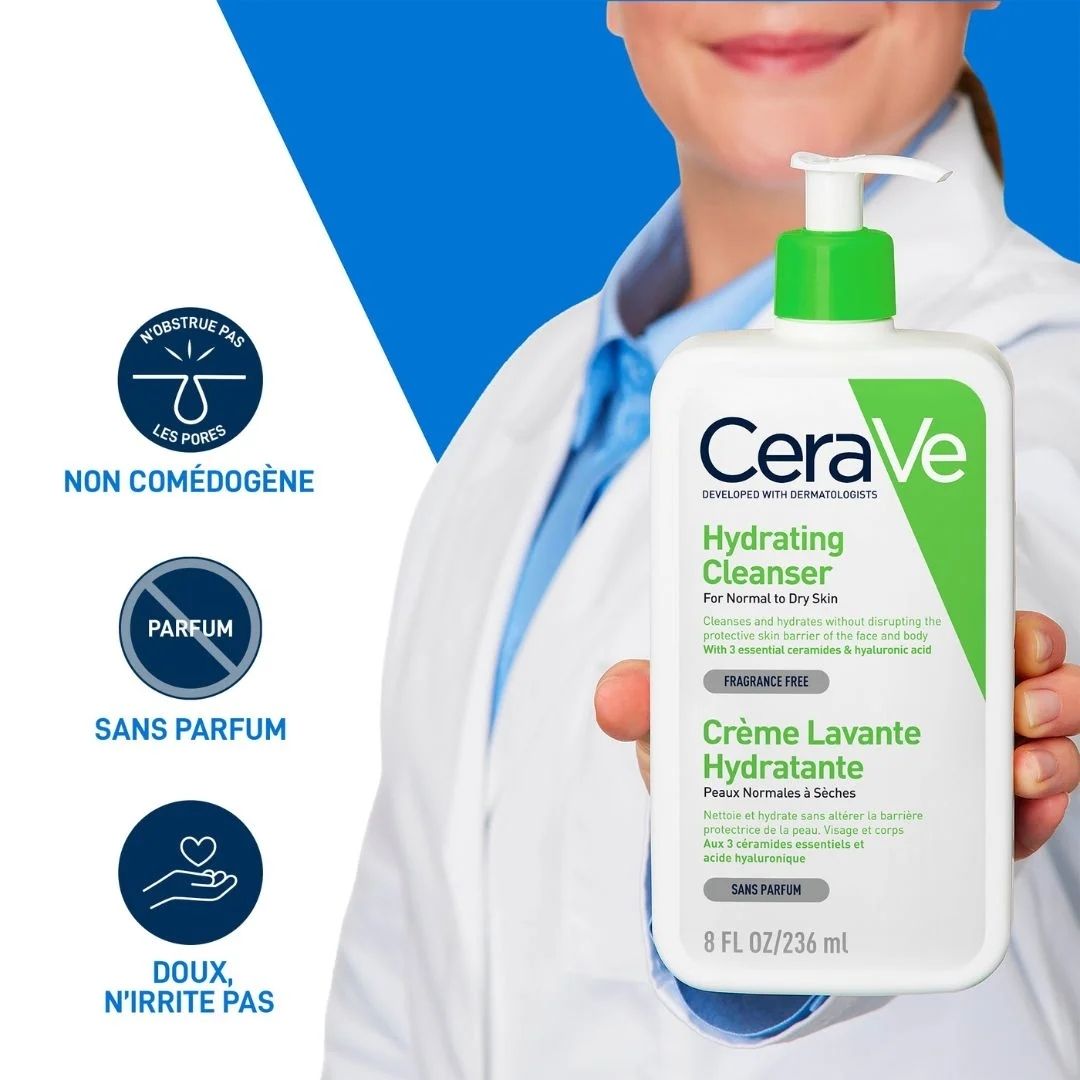 CeraVe Crème lavante hydratante 236 ml