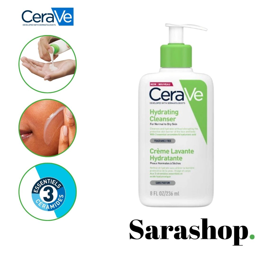 CeraVe Crème lavante hydratante 236 ml