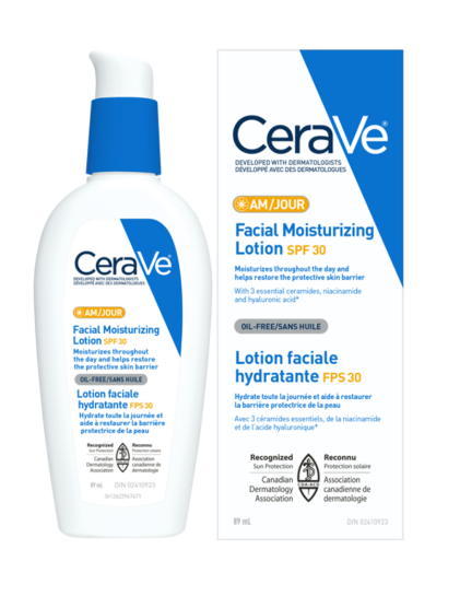 cerave Lotion faciale hydratante jour FPS 30