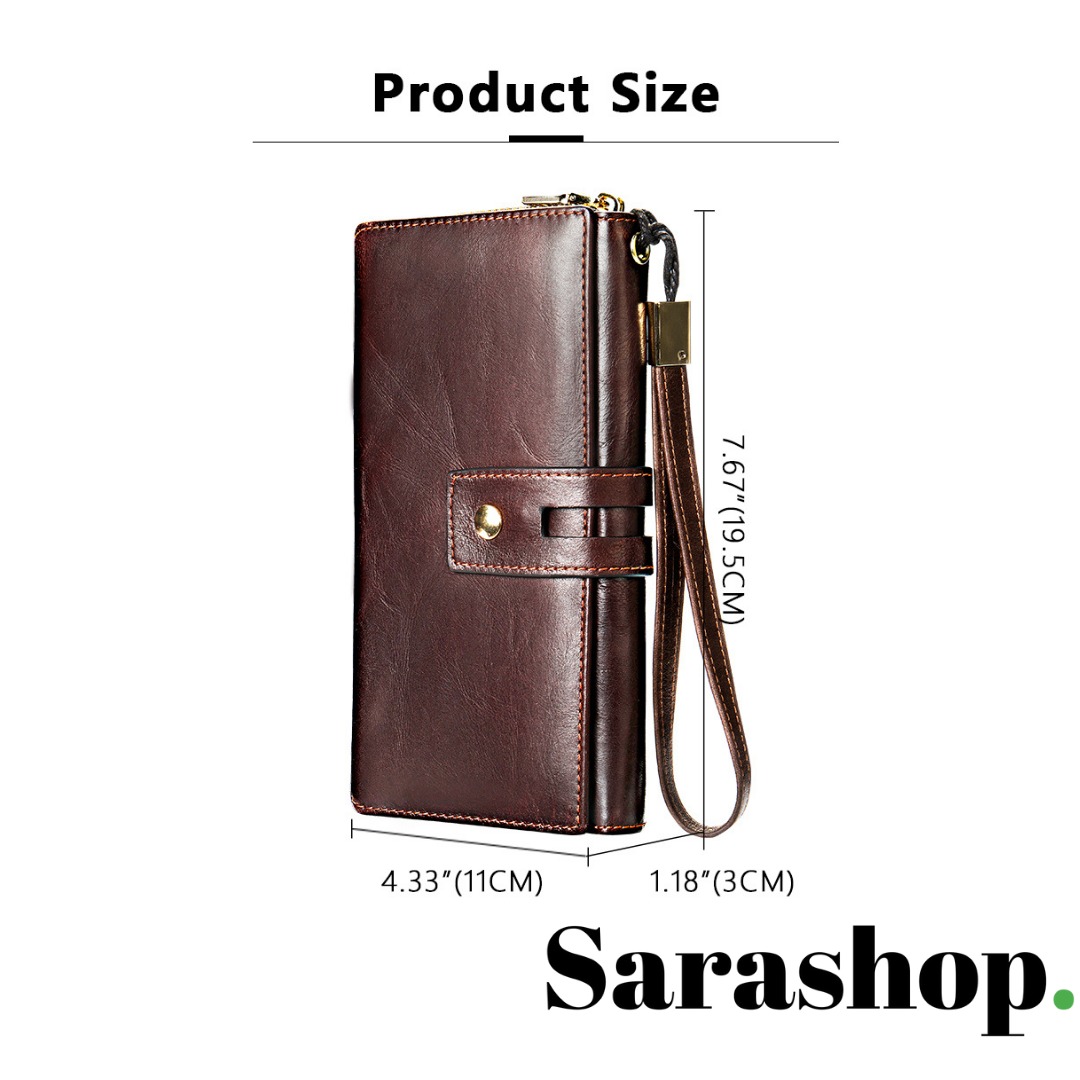 Portefeuille en cuir Le parisien