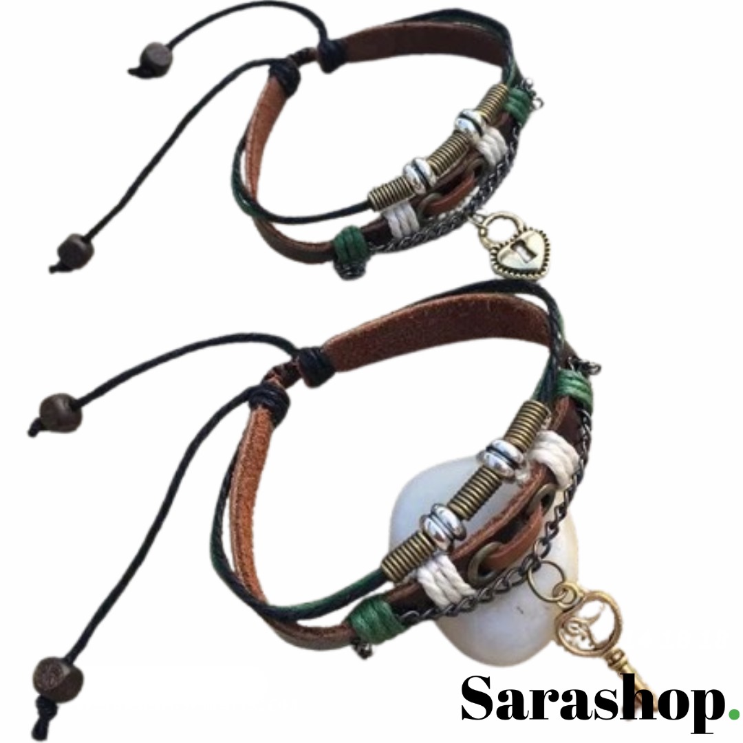 Bracelets clé du cœur | couple