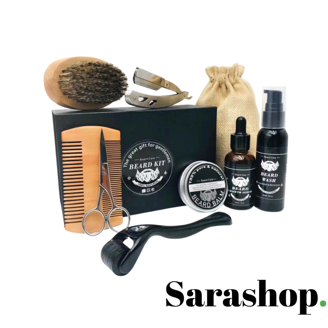 Kit pour barbe de 9 pièces