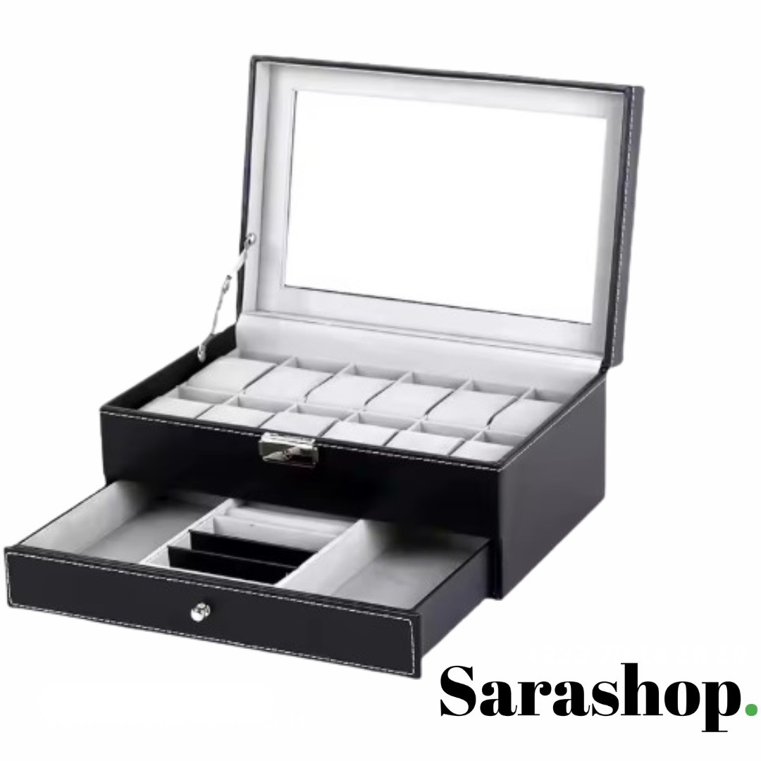 Boîte à Bijoux & Montres avec Tiroir