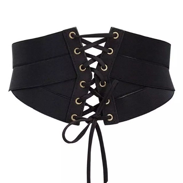 Corset à laset noir