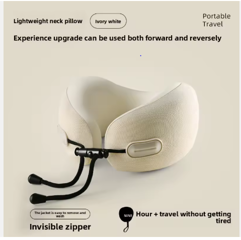 oreiller de voyage pliable à mémoire de forme