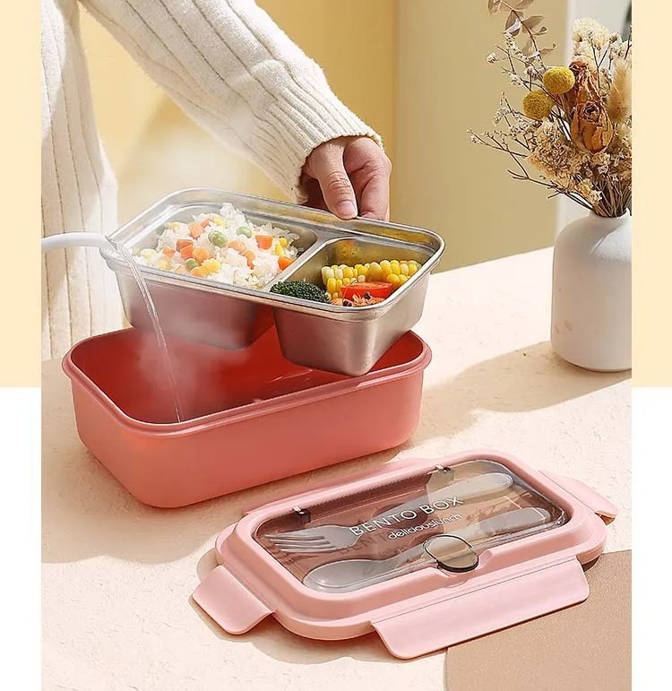 Lunch Box Compartimentée Inox – 800 ml