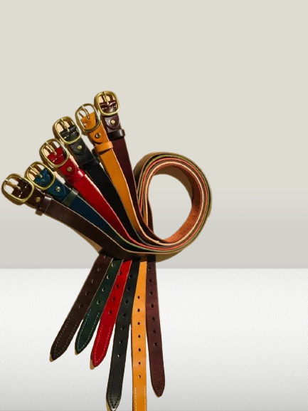 Ceinture en cuire Nuit Ébène