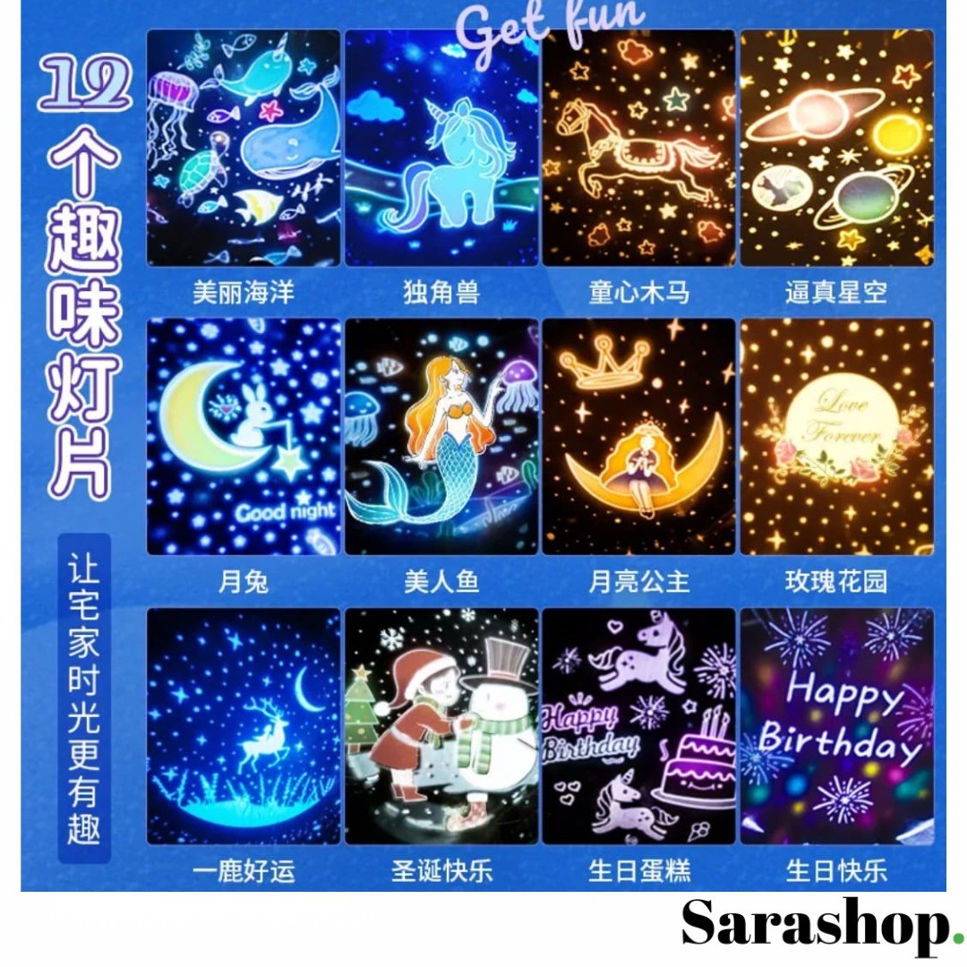 Lune Magique – la veilleuse projecteur qui transforme la chambre en monde féerique.