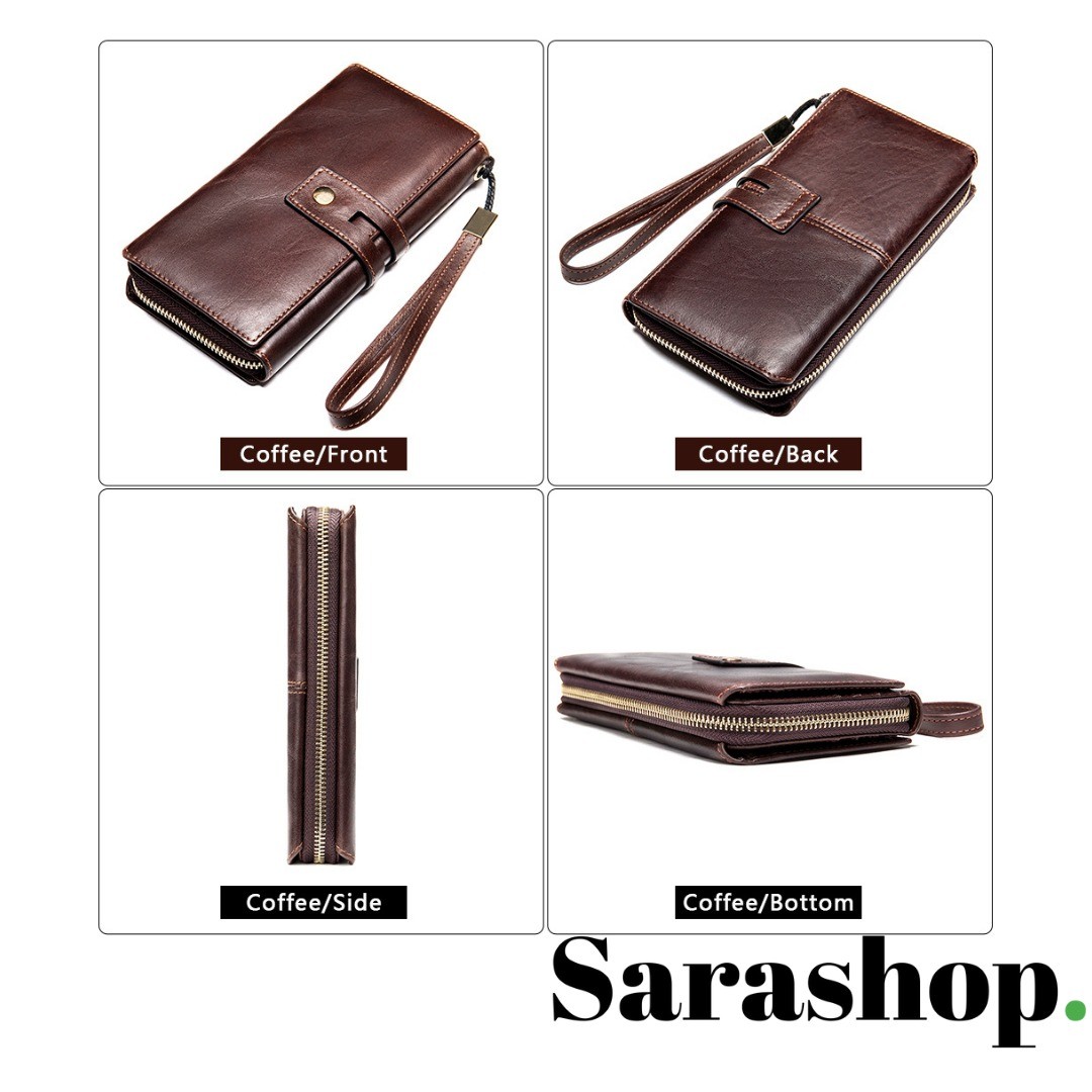 Portefeuille en cuir Le parisien