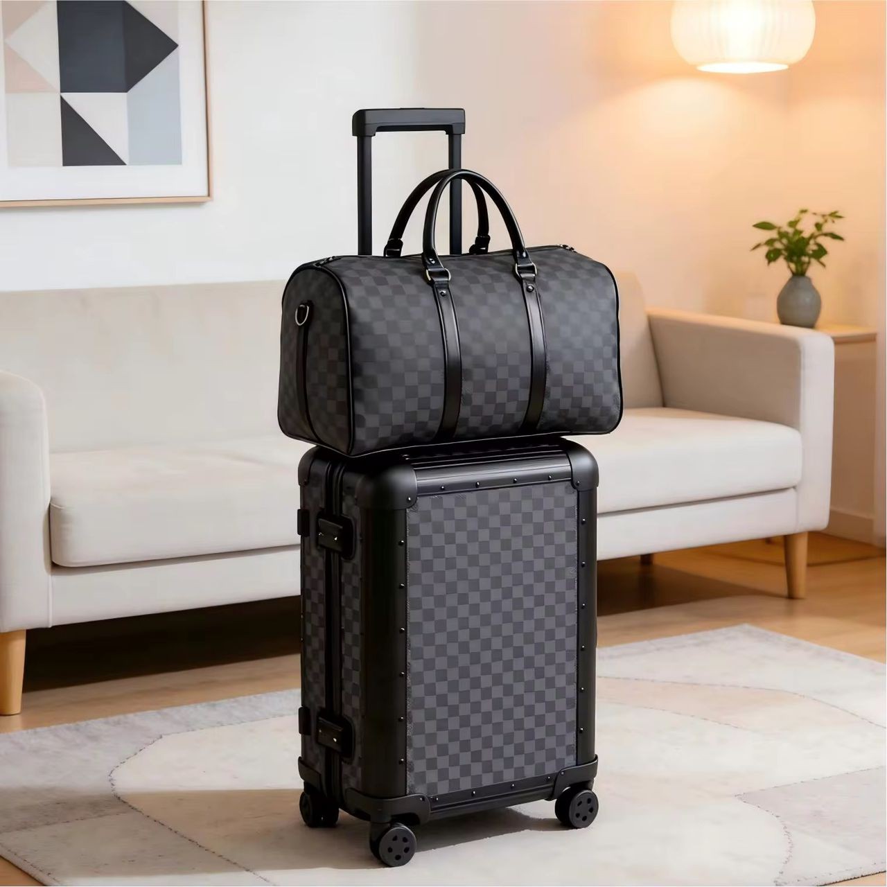 Ensemble valise et sac de voyage