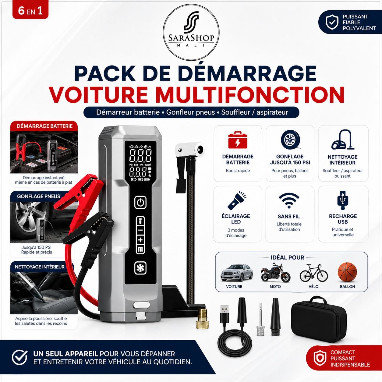 Pack de démarrage de batterie