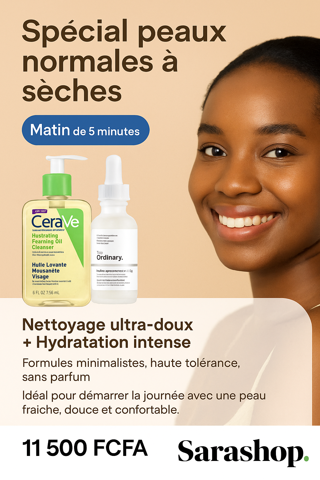 Douceur Matinale – Soin pour Peaux Normales à Sèches